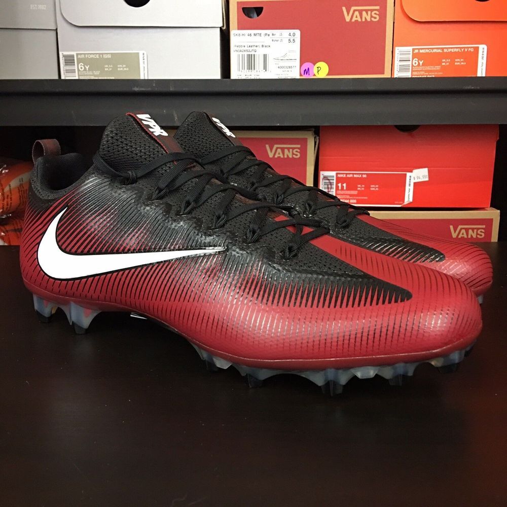 Nike Vapor Untouchable Pro Men's Size 16 Football Cleats Black Maroon 925423-601